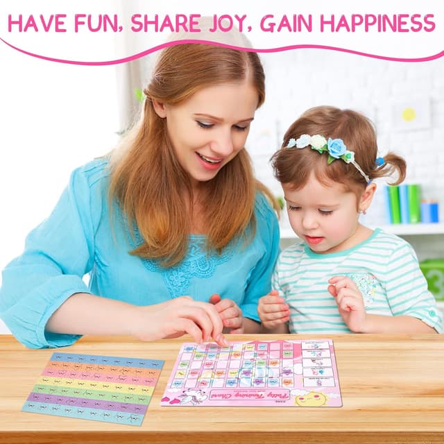 Detalle 2 de Potty Training Chart for Toddlers with 63 Reusable Magnetic Star Stickers (Unicorn)