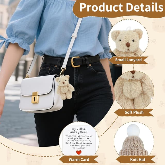 Detalle 2 de Worry Bear Hug in a Box 6-Pack