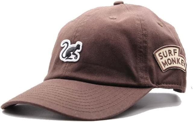 Detalle de Casquette Dad Surf Monkey Classic en coton biologique (taille unique, fermeture à pince)