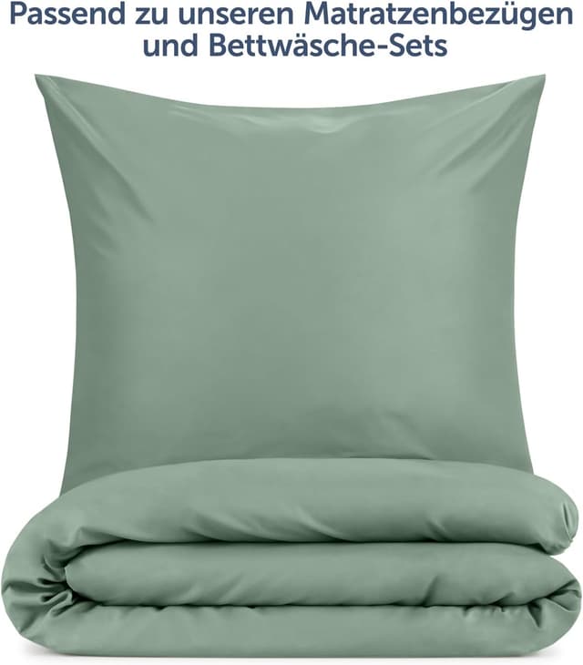 Detalle de Blumtal Kissenbezug 40 x 60 cm (2er-Pack) – 100% Mikrofaser, Oeko-TEX geprüft, fusselfrei & waschmaschinenfest