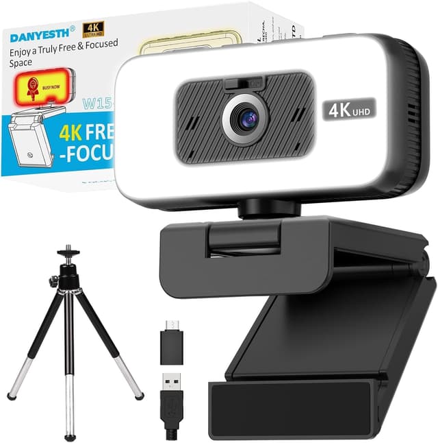 Imagen de Danyesth 4K Webcam mit Licht & Zoom en OfertitasTOP