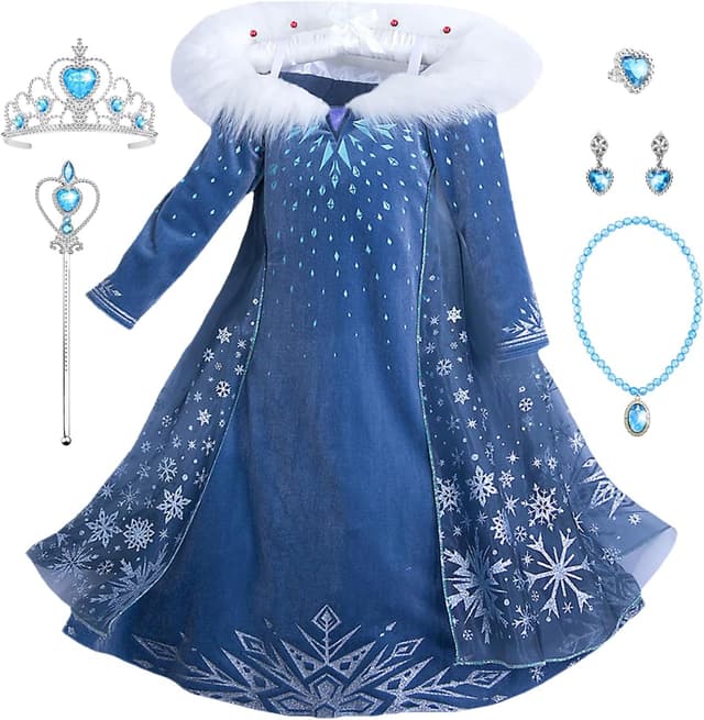 Imagen de Elsa vestito carnevale blu 100 en OfertitasTOP