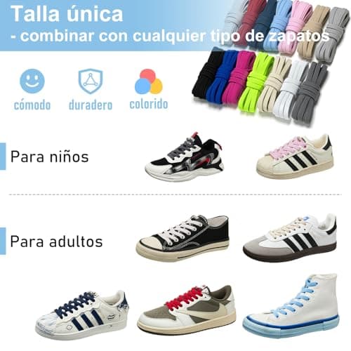 Detalle 1 de Puzeam cordones elásticos sin nudo 120 cm