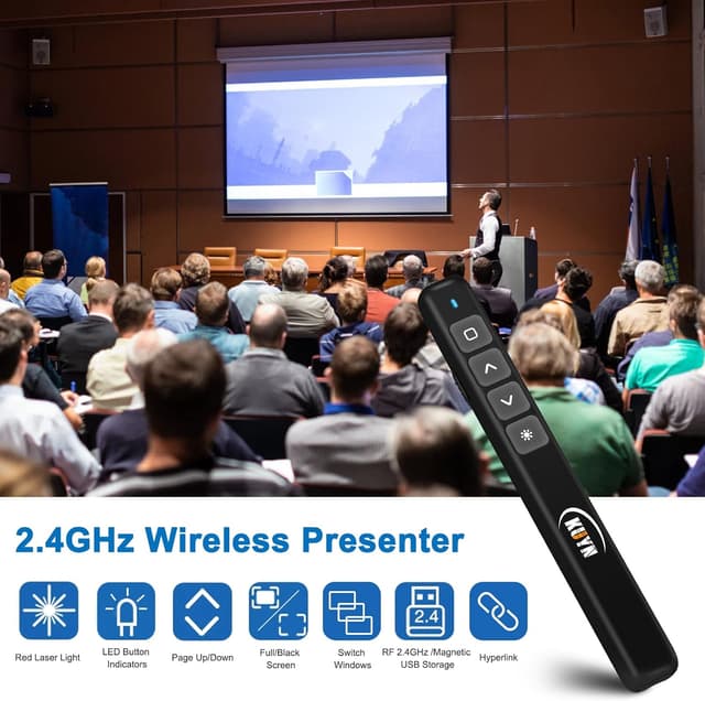 Detalle 2 de KUIYN Wireless Presenter B3 100 m