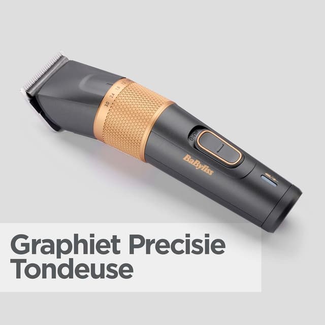 Detalle 2 de BaByliss Graphite Precision Haarschneider mit 8 Aufsätzen