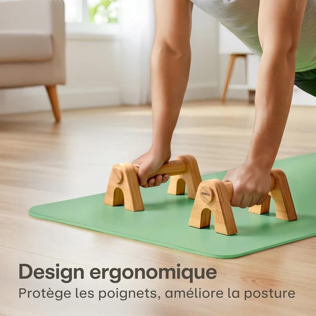 Detalle 2 de Praknu Barre Parallele Calisthenics 2x Poignet