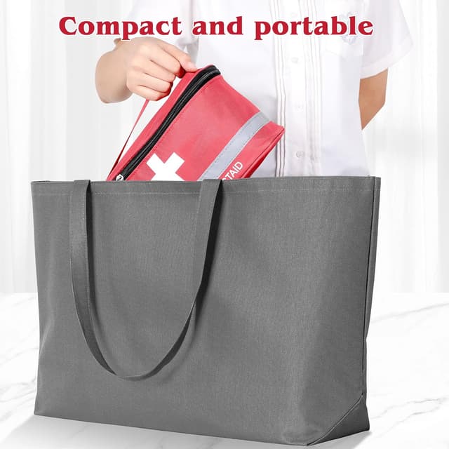 Detalle 2 de Romon Borsa pronto soccorso da viaggio impermeabile (kit medico vuoto) – grande capacità, doppio scomparto