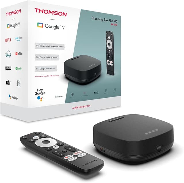 Detalle de THOMSON Google TV Streaming Box Plus 4K UHD