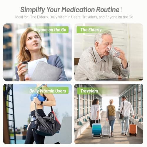 Thumbnail 6 de MidingChai Pastillero 4 compartimentos 12×6,3×1,8 cm 💊