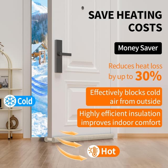 Thumbnail 3 de BKSAI Door Draft Excluder for 75–90 cm