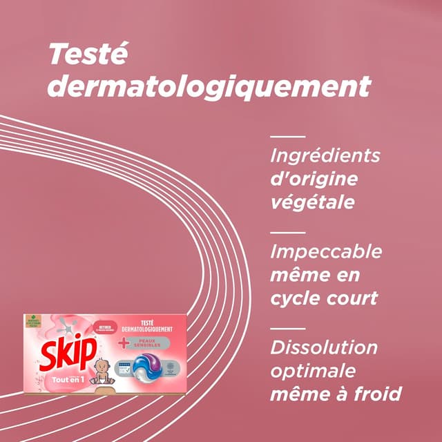 Thumbnail 4 de SKIP Lessive capsules Peaux sensibles 72 lavages