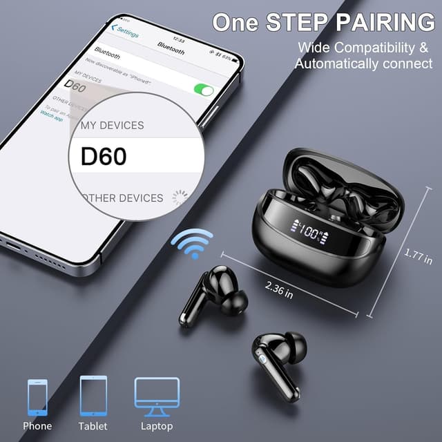 Thumbnail 3 de Wireless Earbuds Bluetooth Headphone 5.4
