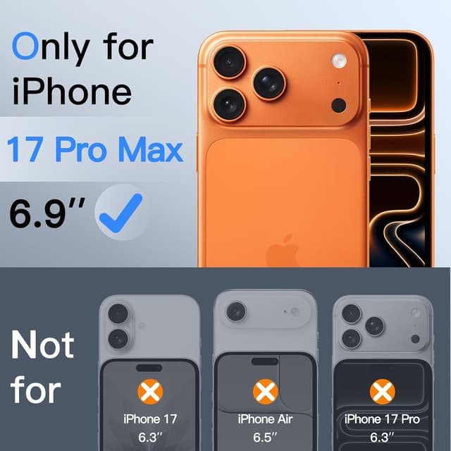 Thumbnail 1 de JETech Protector Privacidad iPhone 17 Pro Max