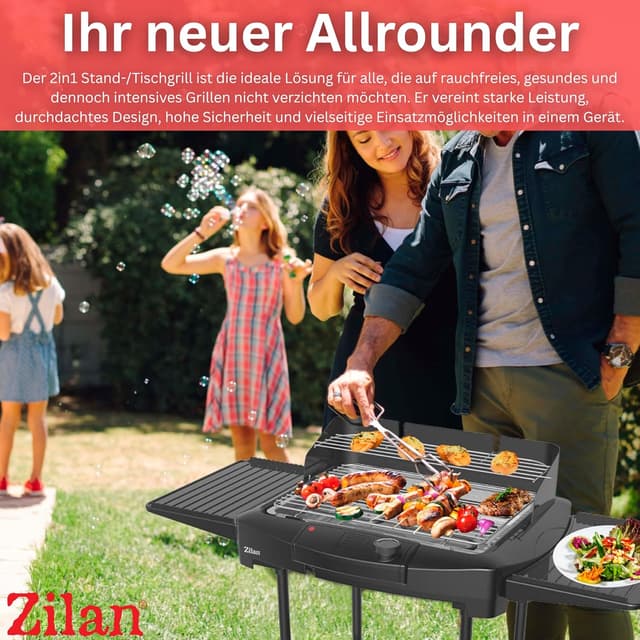 Thumbnail 6 de Zilan Elektrogrill 2in1 2.400 Watt Grill