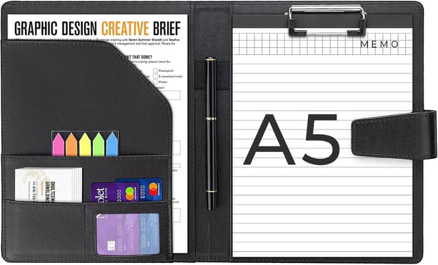 Detalle de Agoer A5 Schreibmappe mit Magnetverschluss