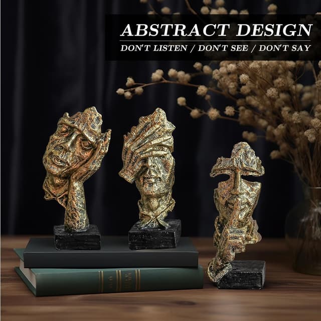 Thumbnail 5 de XYQXYQ Denker Skulpturenset mit 3 Teilen