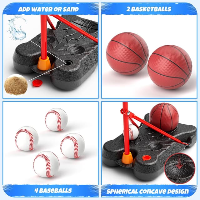 Thumbnail 6 de HopeRock 2-in-1 Kids Basketball Hoop 71.2