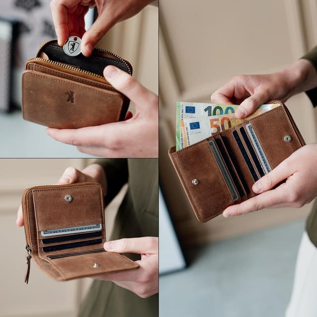 Thumbnail 5 de Berliner Bags Sara Cartera pequeña de piel RFID