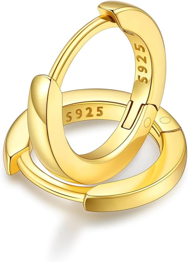 Detalle de FaithHeart Silver hoop earrings 20mm