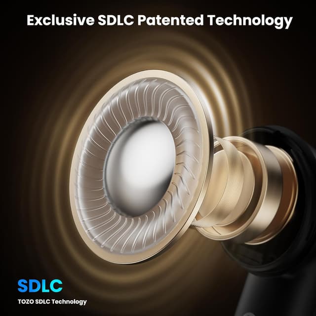 Detalle de TOZO NC20 Active Noise Cancelling Wireless Earbuds (IPX8, LDAC, 6 mics, 80H) with Translation