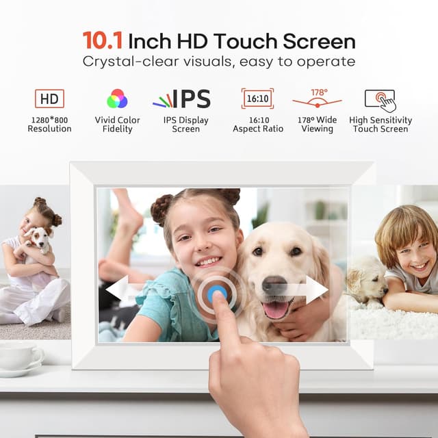 Thumbnail 3 de Miroir 10.1 Inch WiFi Digital Photo Frame