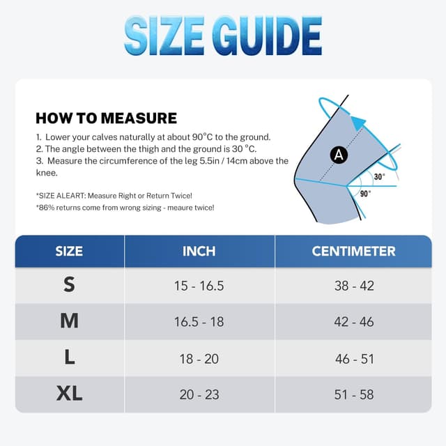 Detalle de Fitomo reusable hot and cold knee ice pack wrap for pain relief & swelling (Blue, M)