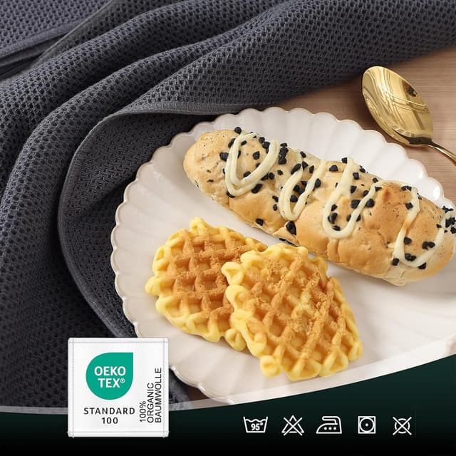 Thumbnail 2 de Moosfor Geschirrtücher 100% Baumwolle 6er Set 30x30 cm