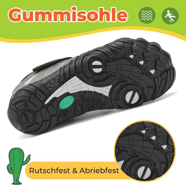 Detalle de SAGUARO Barfußschuhe Kinder (Barfußschuhe/Badeschuhe) – schnell trocknend, Fünf-Zehen-Design, Gr. 24–36