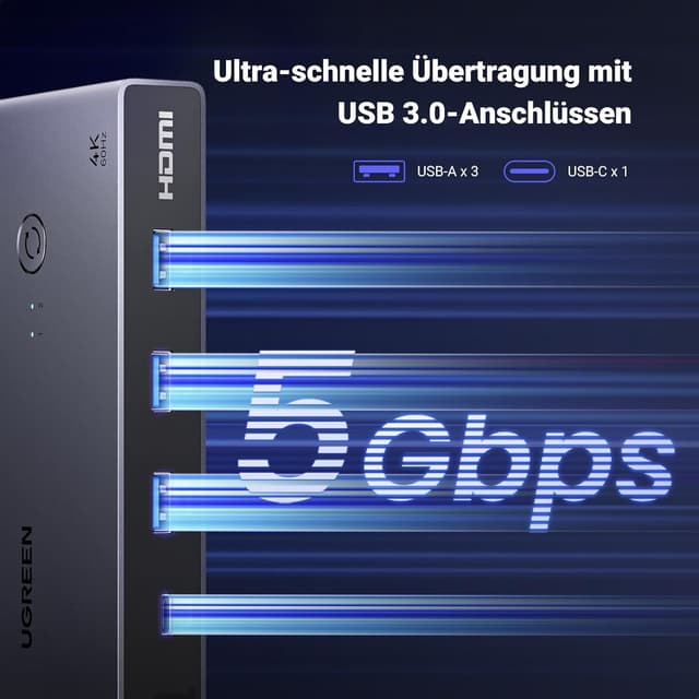 Thumbnail 3 de UGREEN USB-C KVM Switch 2 PC 4K 60Hz