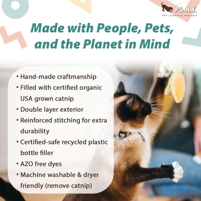 Thumbnail 2 de P.L.A.Y. Feline Frenzy Plüschspielzeug mit Katzenminze