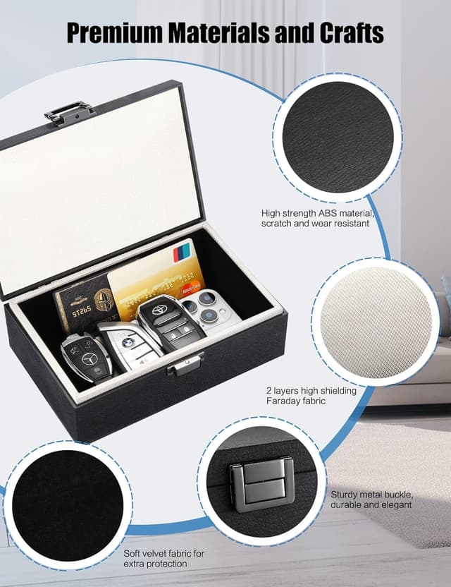 Thumbnail 5 de WHonor Faraday Box 15‑key RFID blocker