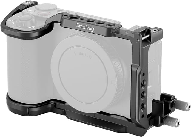 Detalle de SmallRig ZV-E10 II Cage Kit (4867) für Sony Alpha ZV-E10 II inkl. HDMI-Kabelklemme und Arca-Schnellwechselplatte
