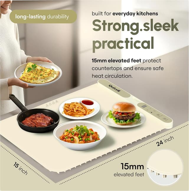 Thumbnail 6 de Quiveli Plateful Food Warming Mat 24x15"
