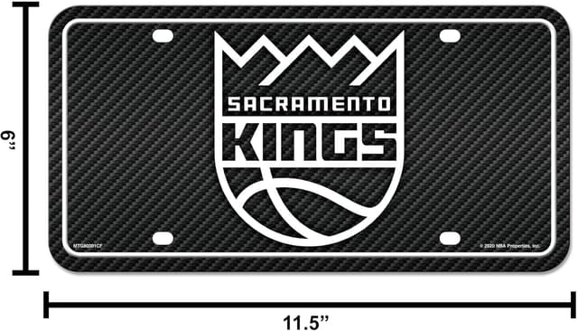Detalle 2 de Rico Industries NBA Basketball Carbon Fiber Metal Tag (12" x 6")