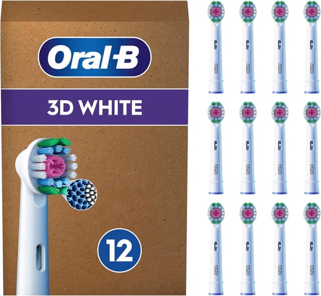 Imagen de Oral-B Pro 12 brossettes 3D White Authentiques en OfertitasTOP