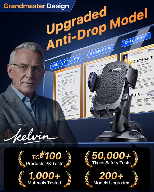 Thumbnail 1 de 2026 Upgraded Car Phone Holder 90+LBS