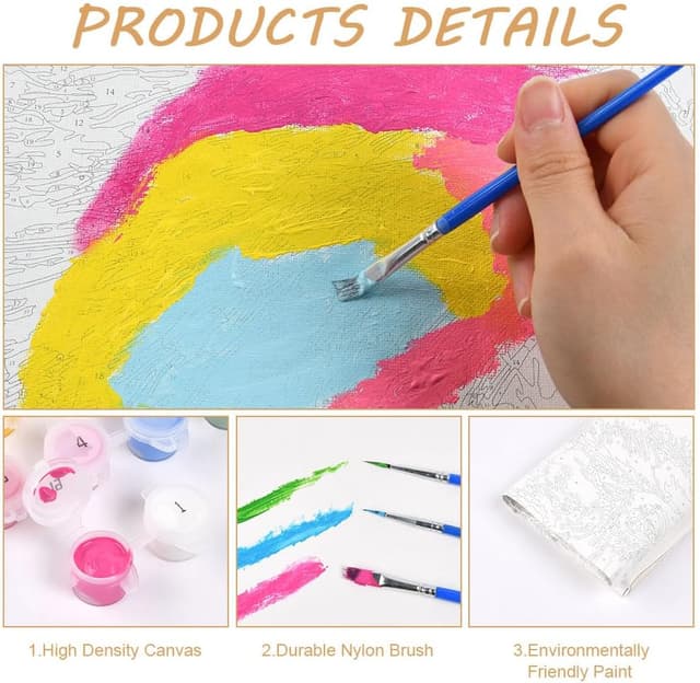 Detalle 2 de OSDUE Peinture par NumĂ©ros 40x40 cm đš