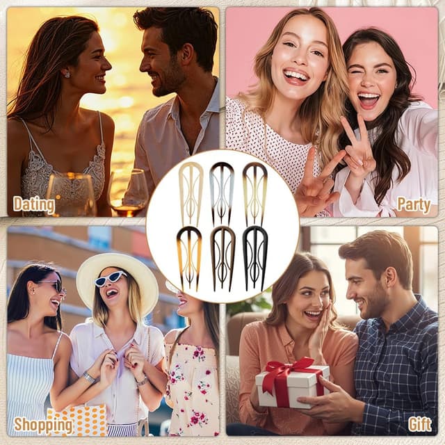 Thumbnail 6 de Aucuu Horquillas en U 6 piezas