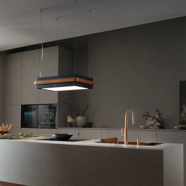 Detalle 2 de Franke FMYS BK/CP F80 campana isla 3v