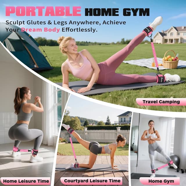 Thumbnail 6 de WOQQW Resistance bands set ankle weights
