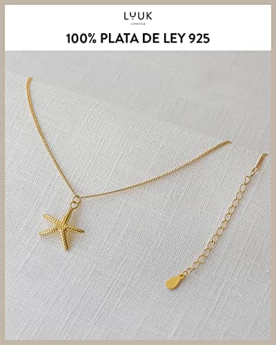 Detalle 2 de LUUK LIFESTYLE collar plata de ley estrella de mar