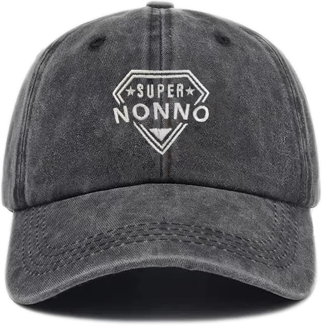 Detalle de NEONSKY Cappello da sole casual da uomo con ricamo “Super Grandpa” per nonno, papà e festa del papà