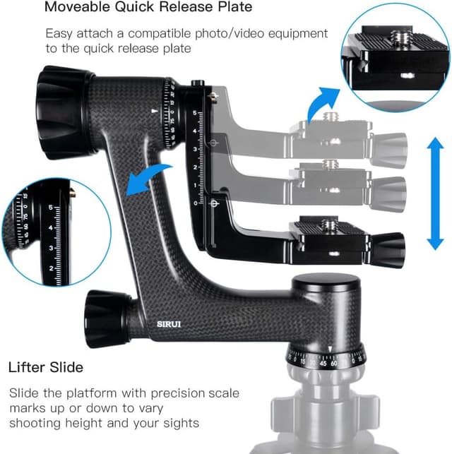Thumbnail 4 de SIRUI PH-10 Gimbal Head 15 kg capacity