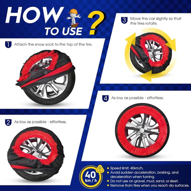 Thumbnail 4 de Calze da Neve Omologate EN 16662-1 XXL kit 2 pezzi