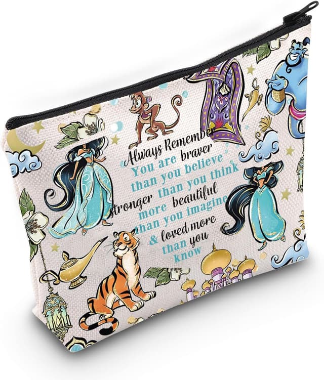 Detalle de LEVLO Princess Arab cosmetic make up bag (zipper pouch) for movie fans