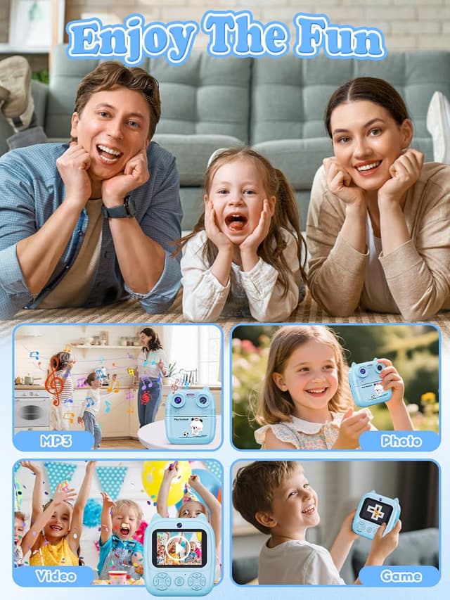 Thumbnail 6 de Macchina fotografica Bambini istantanea 48MP Dual-Camera con stampa 4 rulli e schermo IPS 2,4