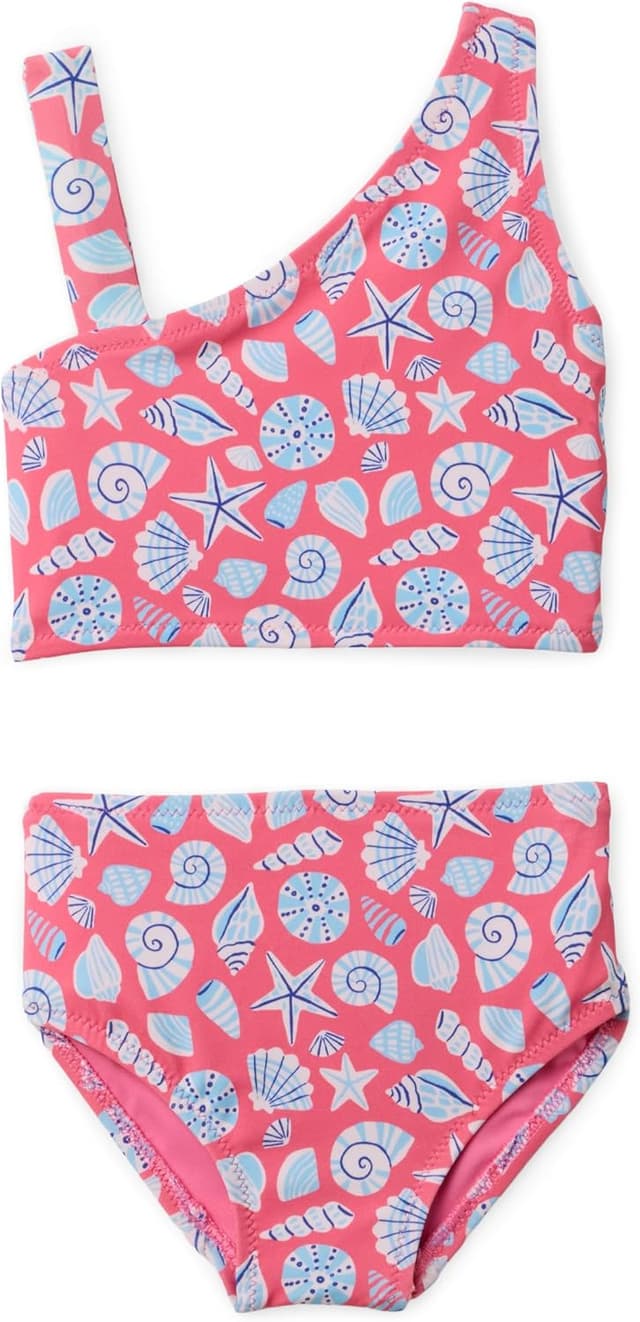 Detalle 2 de Maillot de bain deux pièces fille à une épaule Amazon Essentials