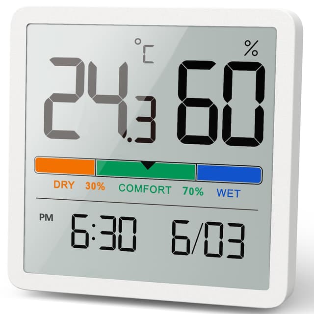 Detalle de NOKLEAD Hygrometer Indoor Thermometer 1️⃣ 🌡