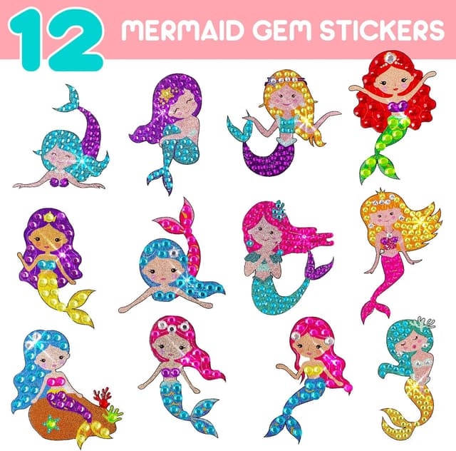 Thumbnail 2 de Blue Squid Mermaid Diamond Art Kit for Kids