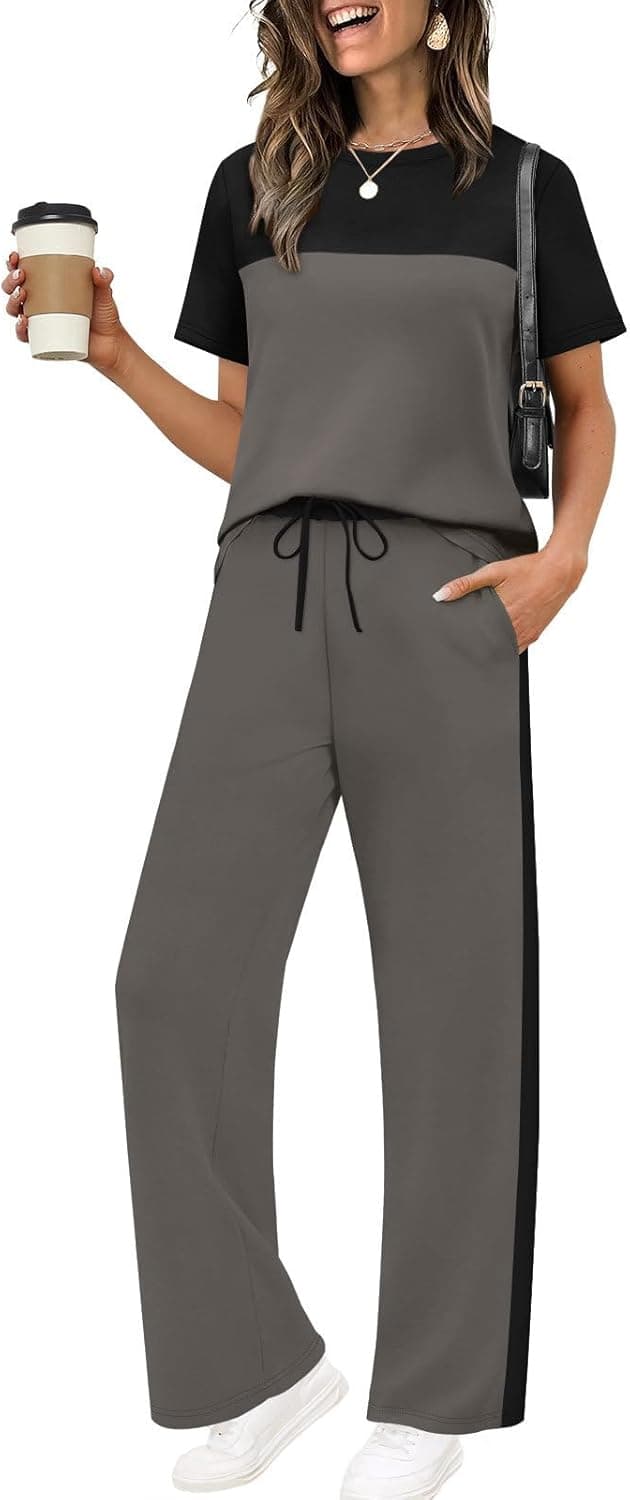 Thumbnail 6 de WIHOLL Women’s 2-Piece Matching Set (Wide-Leg Pants & Top), Summer Outfit for Travel